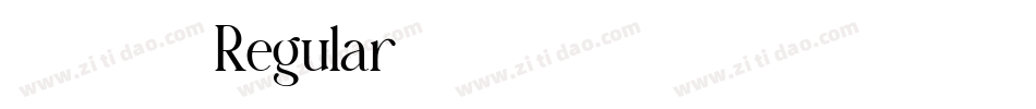 我情深你若懂 Regular字体转换